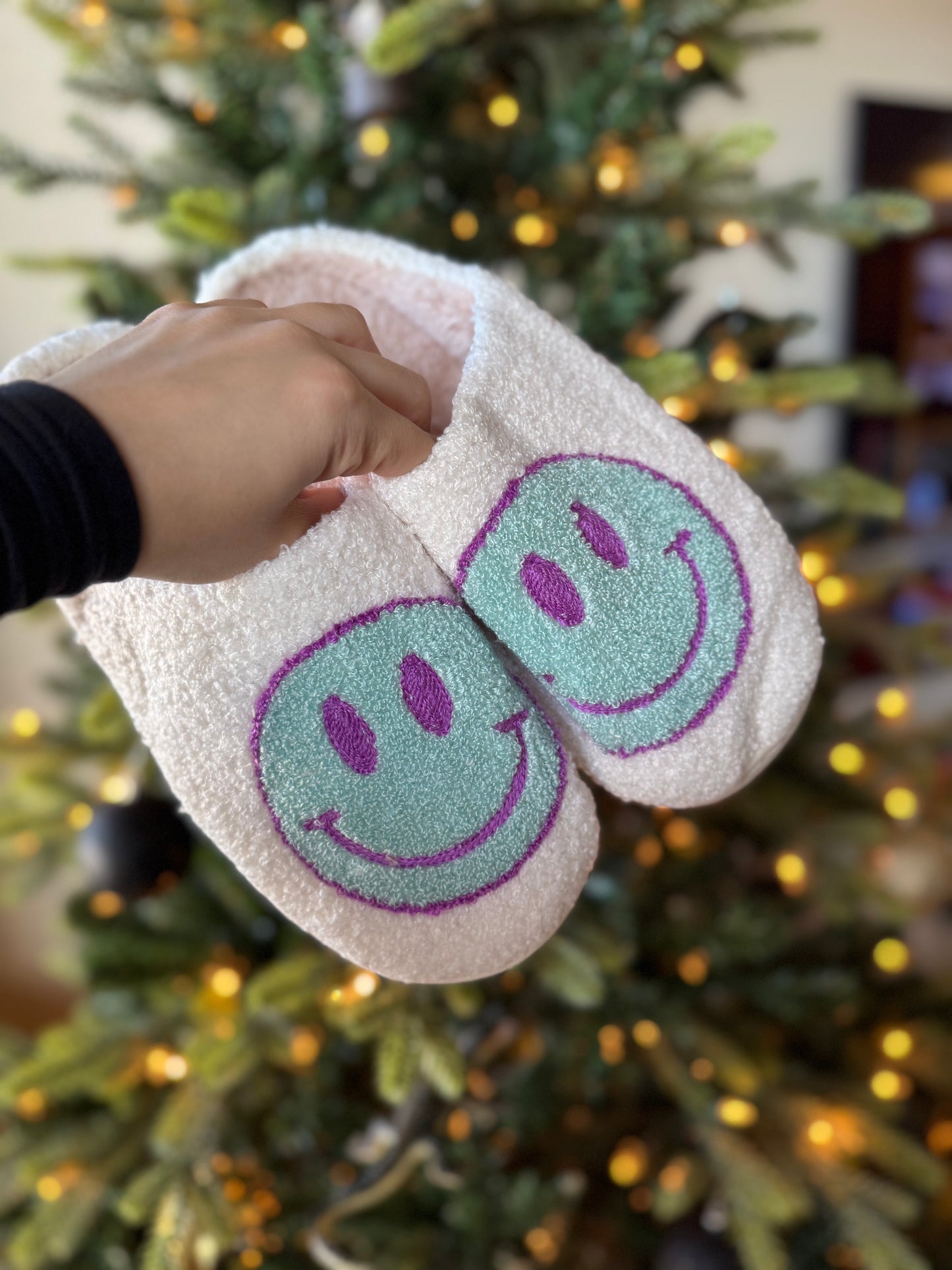 Melody Smiley Face Slippers