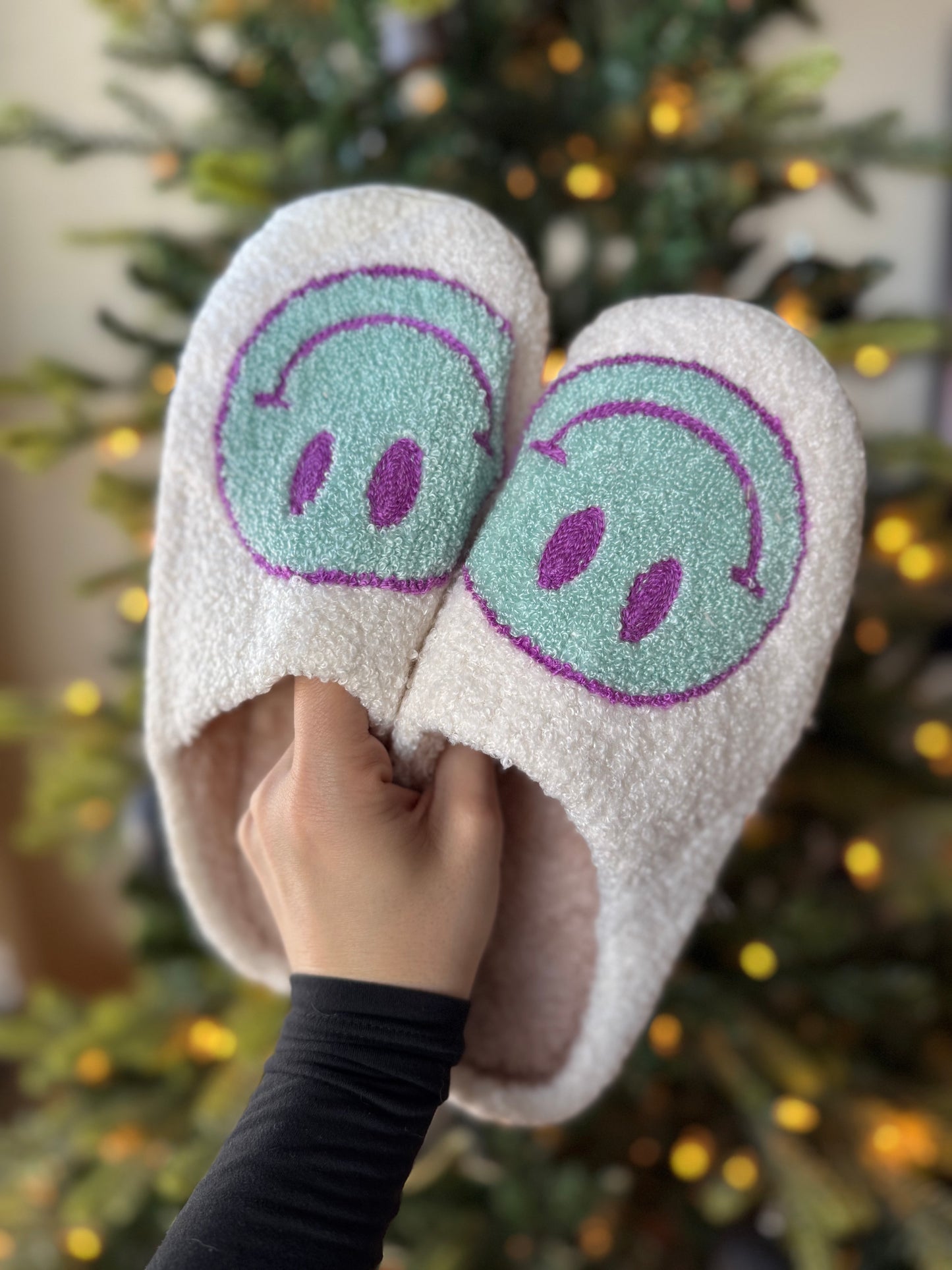 Melody Smiley Face Slippers