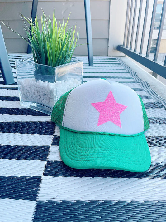 Pink Star Trucker Hat