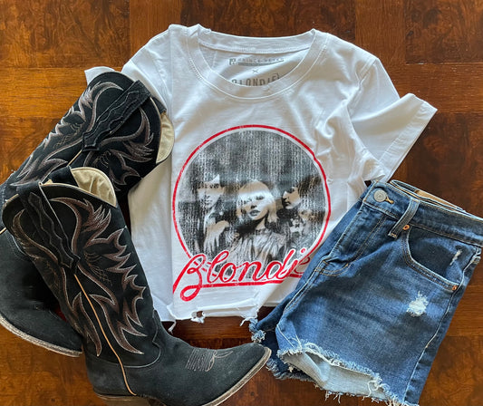 Blondie Vintage Distressed Cropped Tee