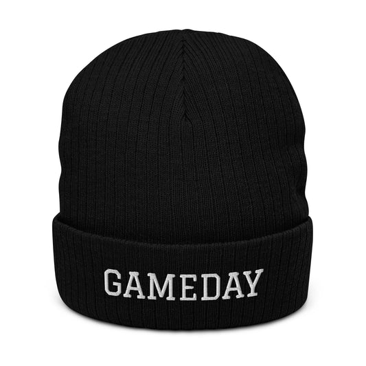 Ribbed Knit Game Day Beanie